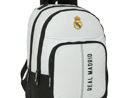 Cartable Real Madrid C.F. 24 25 Blanc Gris 32 x 42 x 16 cm Hot on Sale