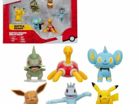 Ensemble de Figurines Pokémon JW3614 5 cm 6 Pièces Online now