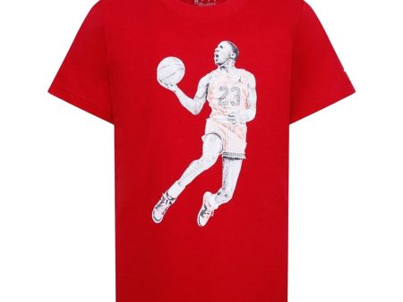 T shirt à manches courtes Enfant Jordan Air Jordan Dots Ss Rouge For Cheap